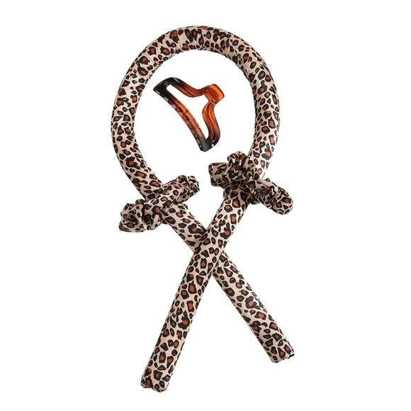 Heatless Curling Rod Headband For Long Hair- With Scrunchies Hair Claw Clip - Picture 2 of 3